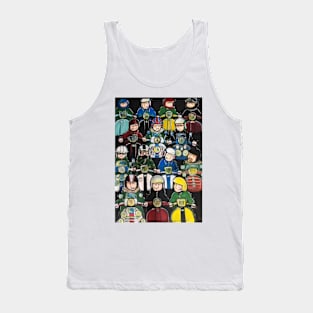 Retro Scooter, Classic Scooter, Scooterist, Scootering, Scooter Rider, Mod Art Tank Top